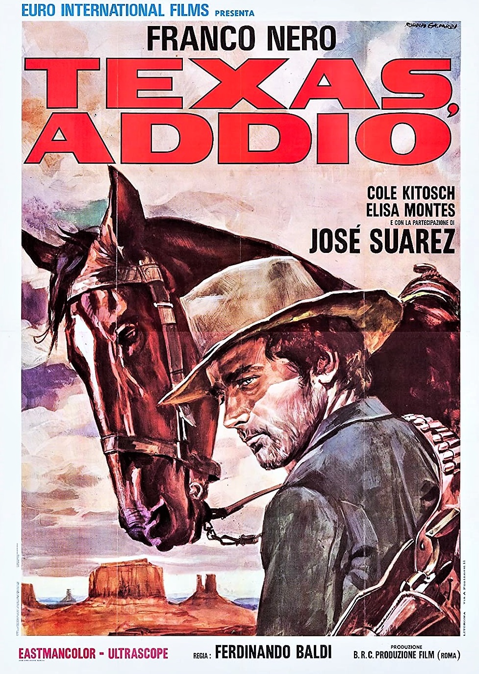 Texas, addio movie poster