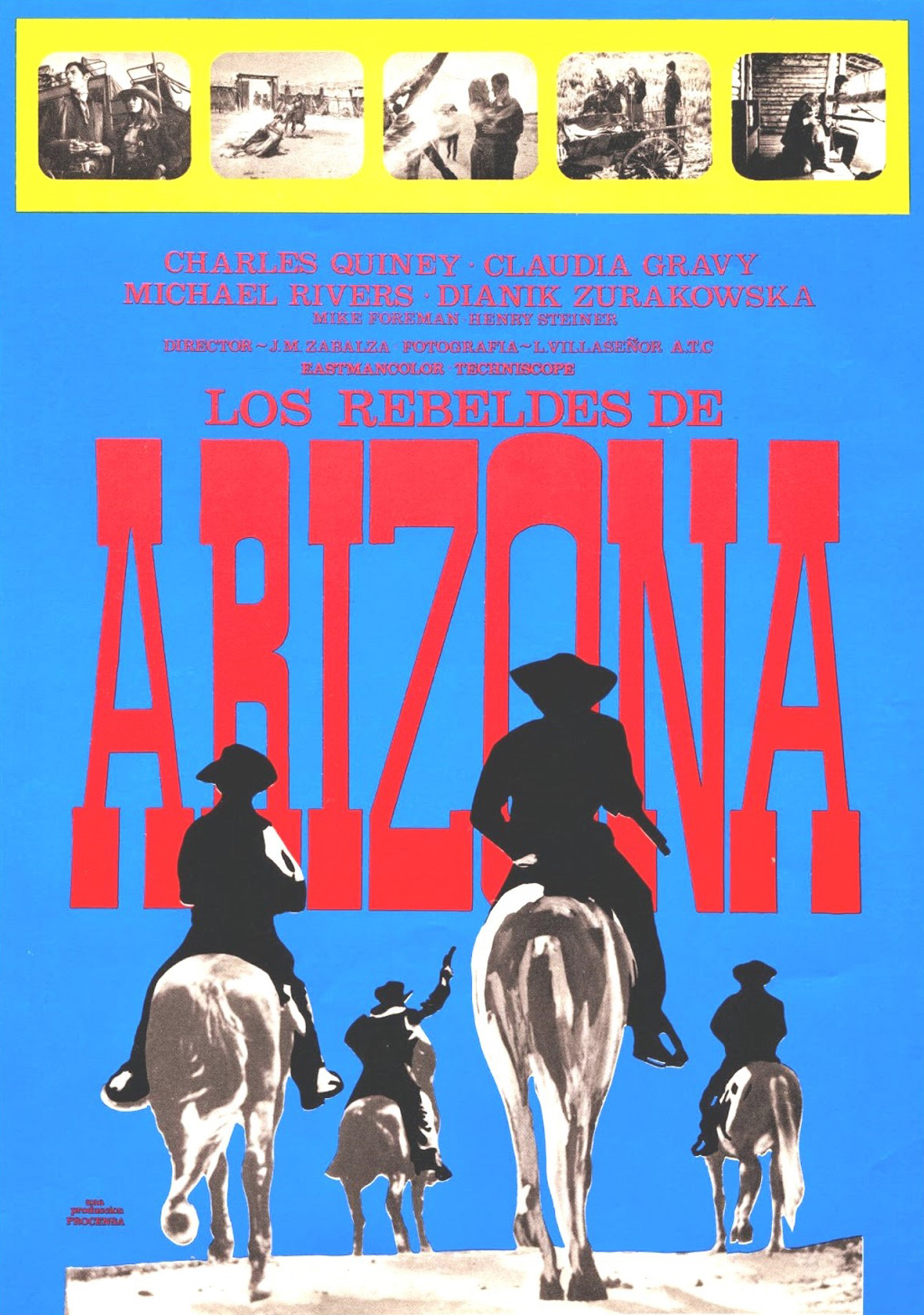 Spanish poster for Rebels of Arizona